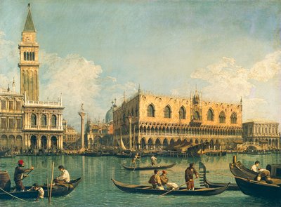 De Molo vanaf Bacino di San Marco op Hemelvaartsdag, door Giovanni Antonio Canal, bekend als Canaletto door (1697 1768) Canaletto