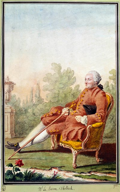 Portret van Paul Henri Dietrich, Baron d