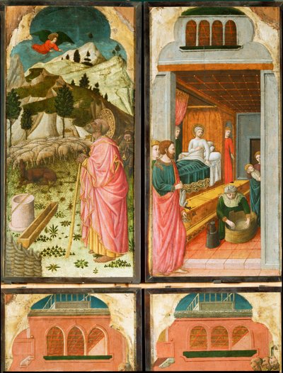 12 scènes uit het leven van de Maagd ... door (active c.1463-c.1490) Master of Wilten