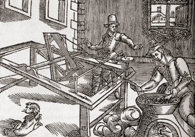 Zijde winden, facsimile van een afbeelding in Edward William