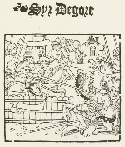 Sir Degore (gravure) door (after) English School
