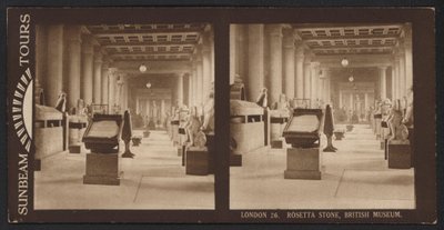 Londen, Steen van Rosetta, British Museum door (after) English photographer