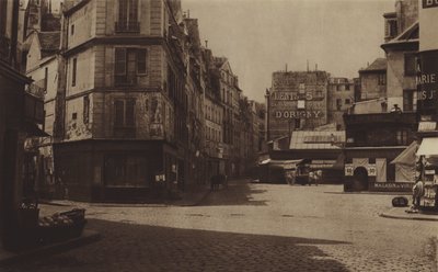 Het Carrefour Gozlin, nu boulevard Saint-Germain, was op de plaats van de Abbaye-gevangenis door (after) French Photographer