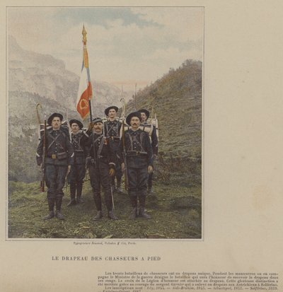 Le Drapeau des Chasseurs a Pied door (after) French Photographer