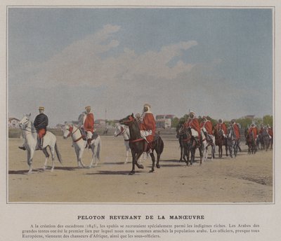 Peloton terugkerend van de manoeuvre door (after) French Photographer
