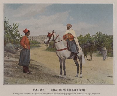 Tlemcen, Topografische Dienst door (after) French Photographer