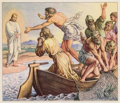 Jezus verschijnt aan zijn discipelen door (after) German School