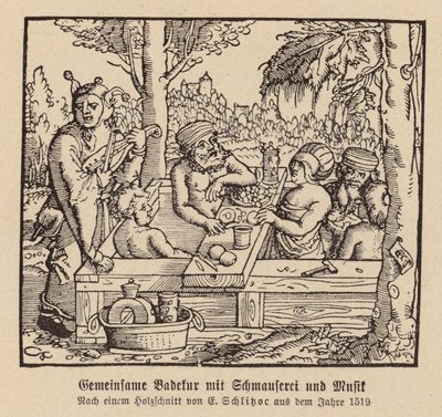 Gemengd spa baden met feest en muziek door (after) German School