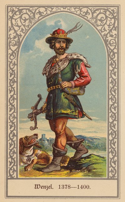 Wenceslaus IV, koning van Bohemen en Duitsland door (after) German School
