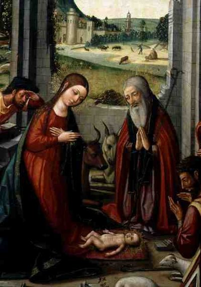 Geboorte door (attr. to) Master of Jativa