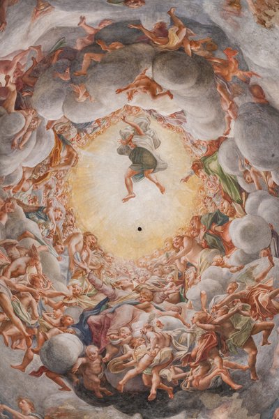 De tenhemelopneming van de Maagd (detail) door (c.1489 1534) Correggio