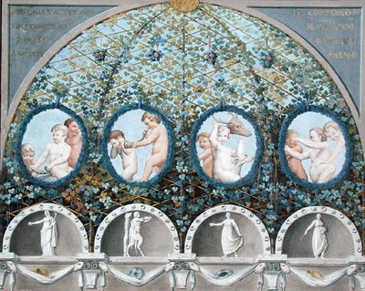 Ontwerp voor een Plafondfresco, gepubliceerd ca. 1780 door (c.1489 1534) (after) Correggio