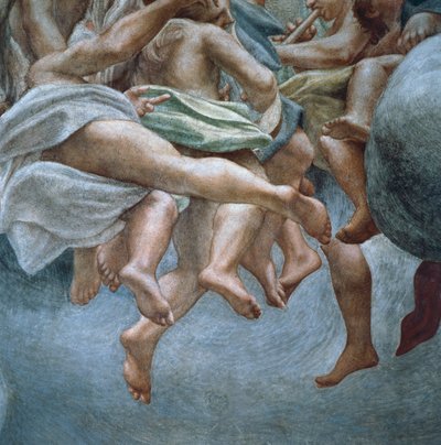Engelen (detail) door (c.1489 1534) Correggio