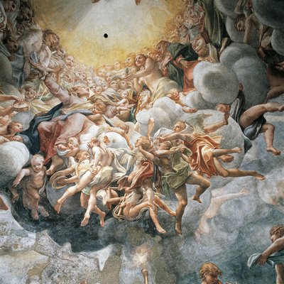 Hemelvaart van de Maagd, koepel door (c.1489 1534) Correggio