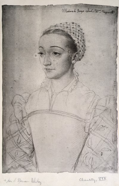 Marguerite de France (1523-74) door (studio of) Clouet