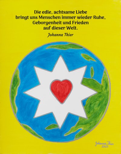 De vredesbrengende ster van nobele, bedachtzame liefde door Johanna Thier