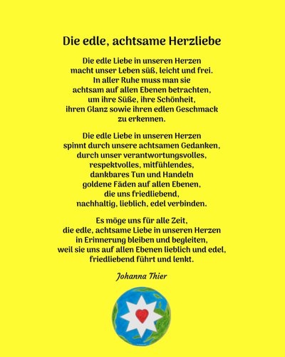 De nobele, bedachtzame liefde van het hart - Versie 2 door Johanna Thier