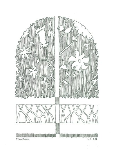 Bloemenboom door Urs Grünenfelder