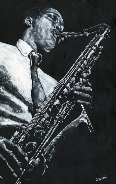 Expressief saxofoon door Richard Young