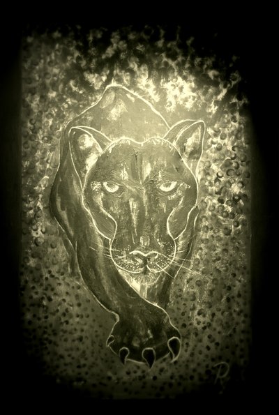De panter - grijs door RosaLi