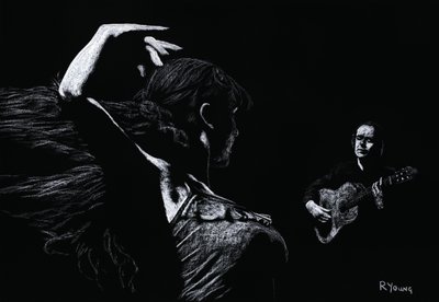 Flamenco optreden door Richard Young
