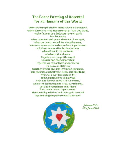 The Peace Painting of Rosental for all Humans of this World door Johanna Thier