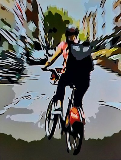 Stadsfietser door Mavet