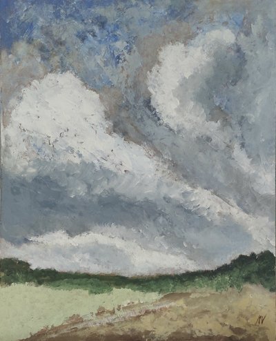 Groeiende wolken door 