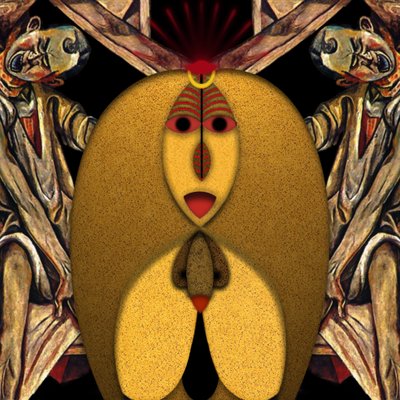 Anima Dannata (I) - Hommage aan Max Beckmann door Alexander Eibach