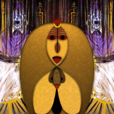 Anima Dannata (III) - Hommage Francis Bacon door Alexander Eibach