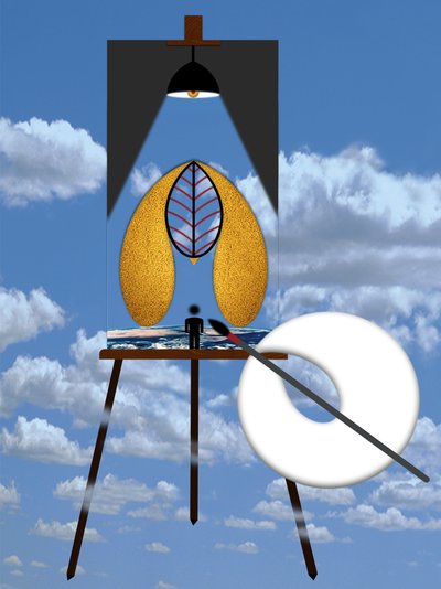 Die Malkunst (III) door Alexander Eibach