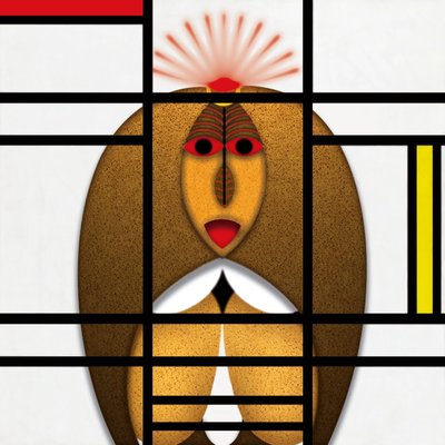 Lockdown (XII) - (aus der Serie Animal Rationale) door Alexander Eibach