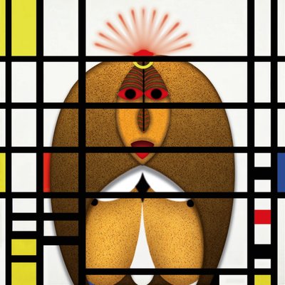 Lockdown (XVII) - (aus der Serie Animal Rationale) door Alexander Eibach