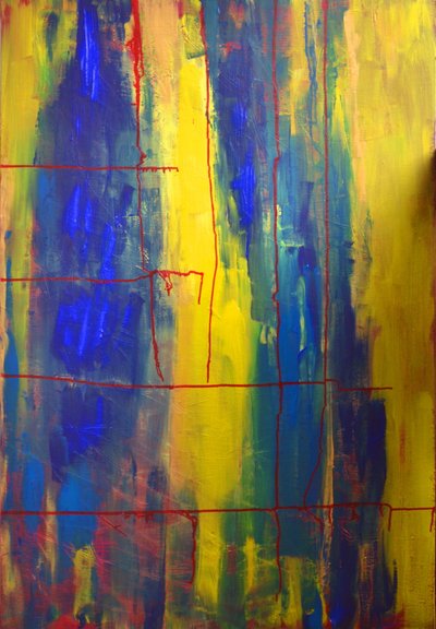 Blauw, Geel door Alexandra Gertrud Maria Marx