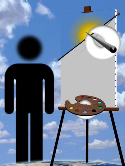 Maler und Modell (III) door Alexander Eibach