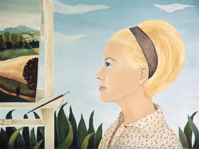 Zelfportret door Regine Dapra