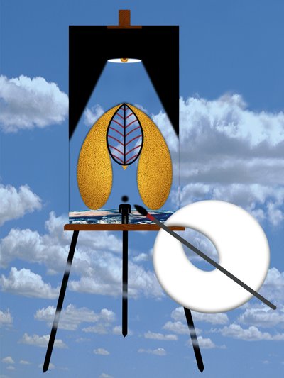 Die Malkunst (III) door Alexander Eibach
