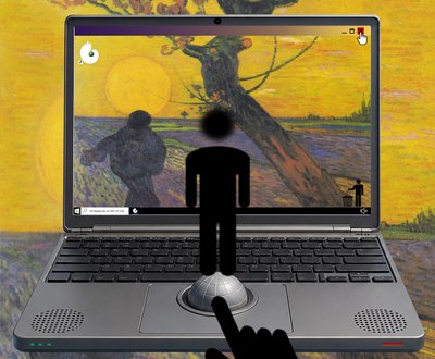 De ontmoeting van wereld en aarde (uit de serie Windows) door Alexander Eibach