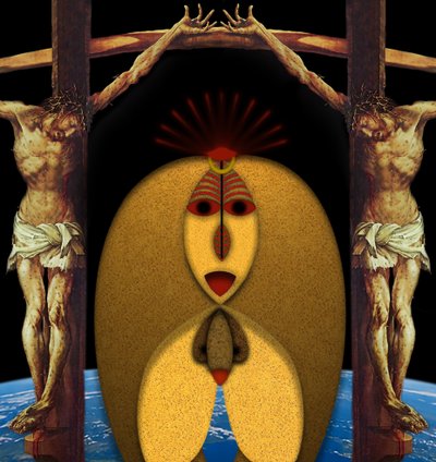Ecce Homo (I) (het historische dier en de historische mens) door Alexander Eibach