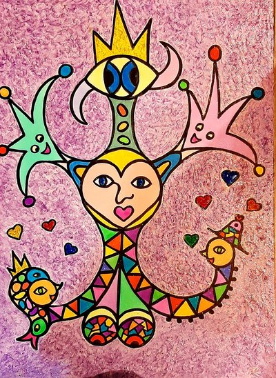Het hart dat zichzelf beschouwt door Steffi_Seiler_Art