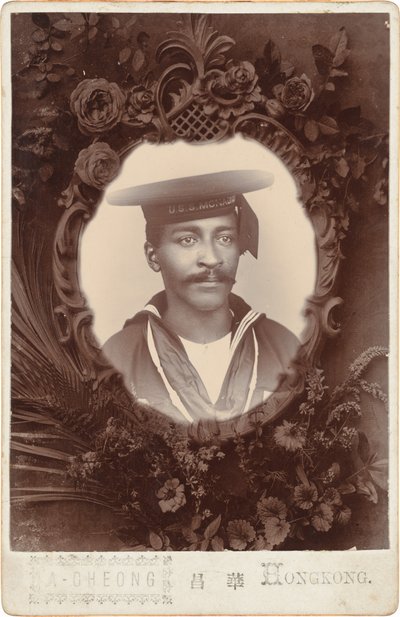 Portret van een zeeman,1901-1904 (foto) door A-Cheong