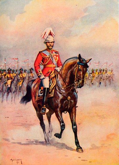 Z.M. Koning George in India, 1913 door AC Lovett