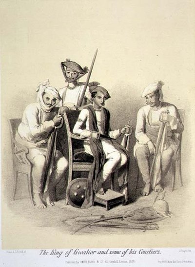 De Koning van Gwalior en Enkele van zijn Hovelingen, uit 