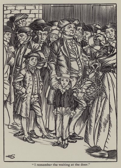 Illustratie voor The Essays of Elia door Charles Lamb door A. Garth Jones