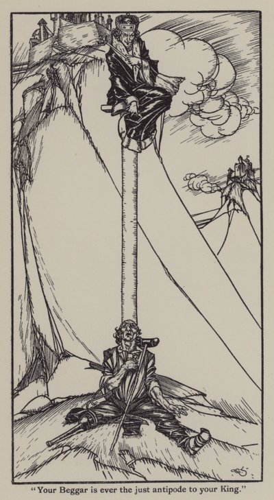Illustratie voor The Essays of Elia door Charles Lamb door A. Garth Jones