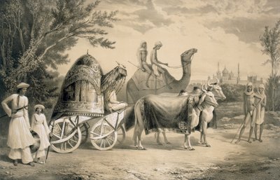 Haremkoets van de koning van Delhi, uit 