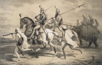 Sikh Hoofden gaan Jagen, uit 