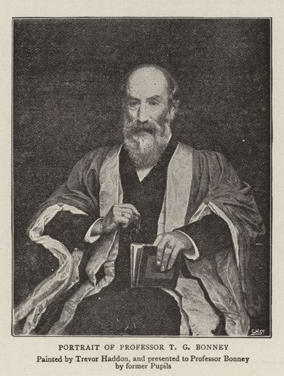 Portret van Professor T G Bonney door A. Trevor Haddon