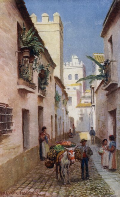 Sevilla, een straat door A. Trevor Haddon