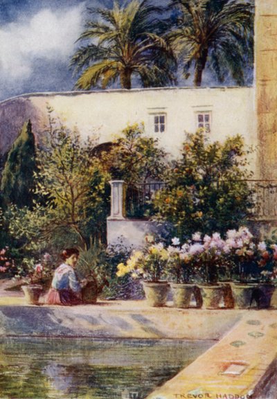Sevilla, Tuinen van het Alcazar door A. Trevor Haddon